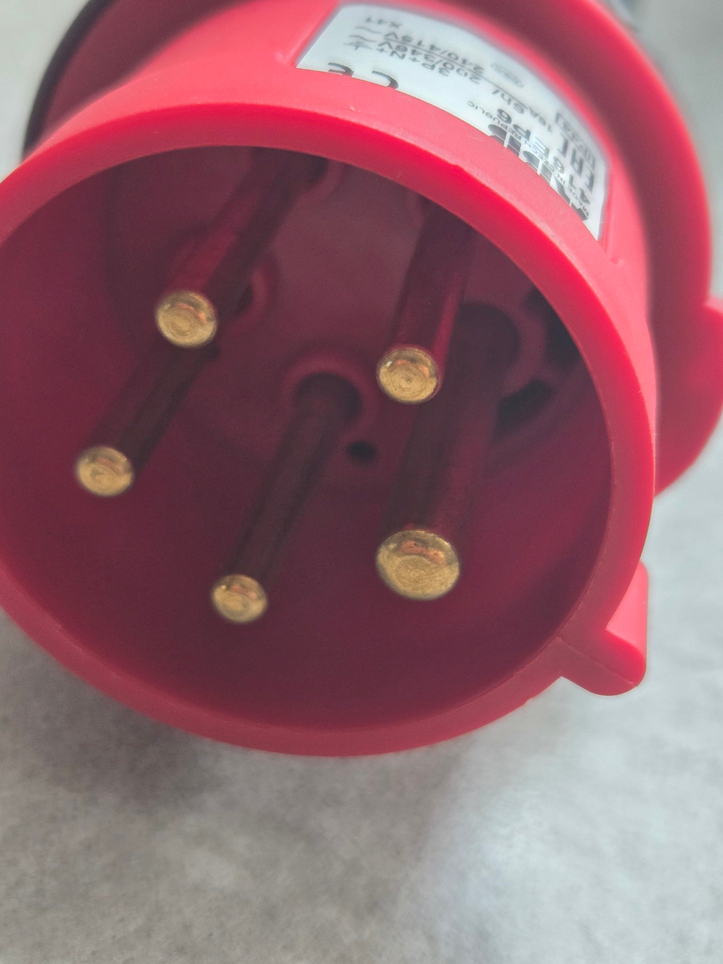 16A 3ph plug 3p+n new