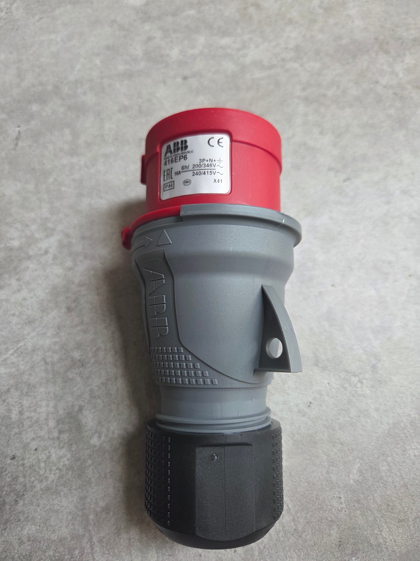 16A 3ph plug 3p+n new