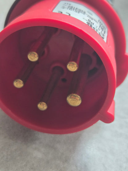 16A 3ph plug 3p+n new