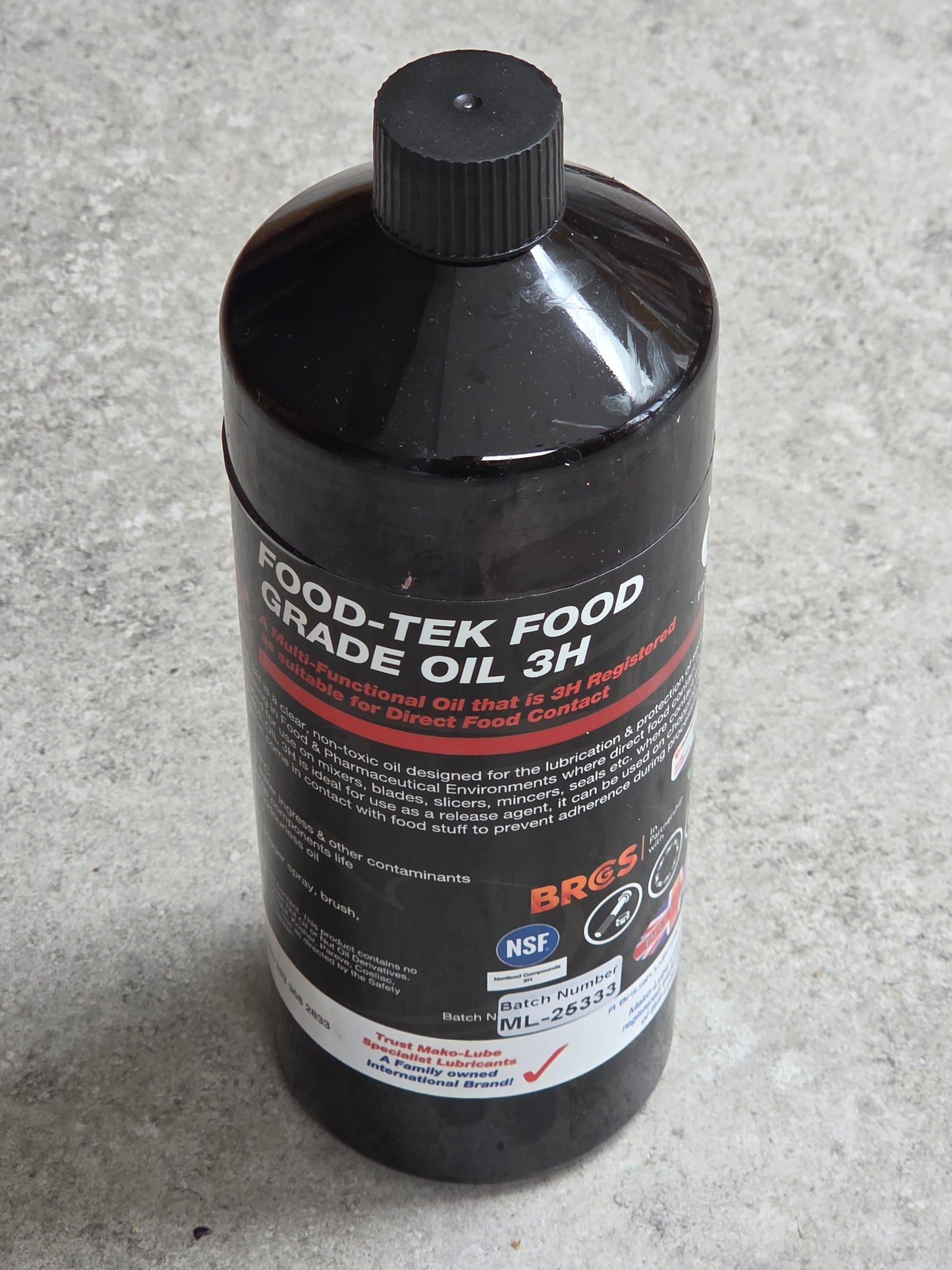 Food-Tek Food Grade Oil 3H